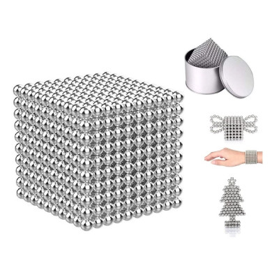 Neocube - srebrny 1000 kulek