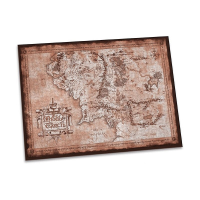Władca Pierścieni - puzzle mapy Śródziemia 1000