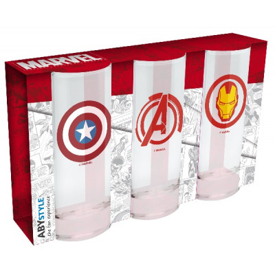 Marvel - zestaw 3 szklanek