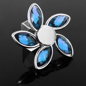  Fidget Spinner - Diamant modrý + strieborná