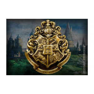 Harry Potter - herb Hogwartu na ścianie DELUXE