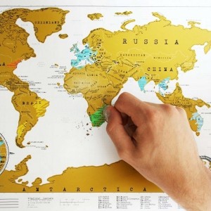 Cestovateľská stieracia mapa - Svet 