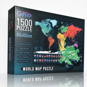 Puzzle 1500 - Mapa świata