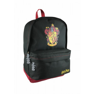 Harry Potter - plecak z herbem Gryffindoru - czarny 