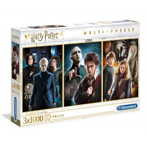 Harry Potter - zestaw puzzle - 3x1000