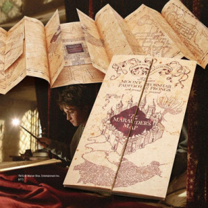 Harry Potter - Replik der Karte des Rumtreibers
