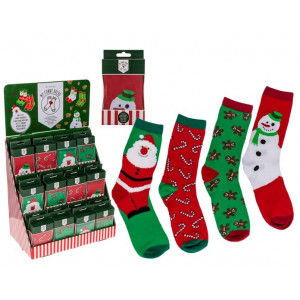Socken mit Weihnachtsmotiv