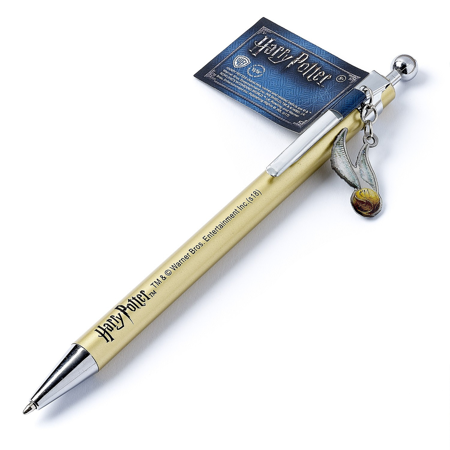 Metallic Kugelschreiber mit 3D Anhänger Dobby Harry Potter 