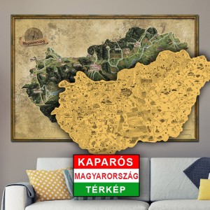 Stieracia mapa Maďarska DELUXE XL
