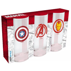 Marvel - sada 3 pohárov