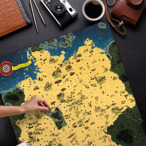 Stieracia mapa Nemecka Deluxe XL