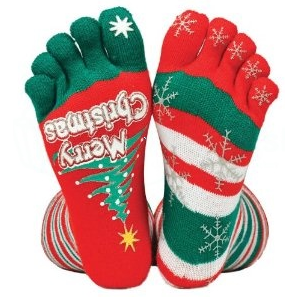 Vianočné ponožky - prstové