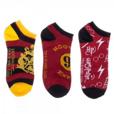 Harry Potter - set 3 párů kotníkových ponožek