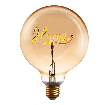 Žárovka s nápisem HOME