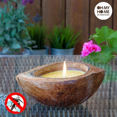 Repelent sviečka v tvare kokosu 