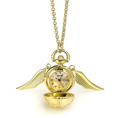 Harry Potter - náhrdelník - hodinky Zlatonka