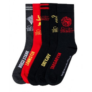 Game of Thrones - set 5 párů ponožek 