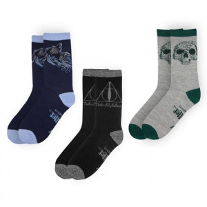 Harry Potter - ponožky Relikvie smrti - set 3 párů 