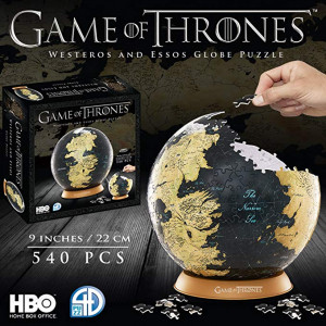 Game of Thrones 3D puzzle - Globul Westeros și Essos