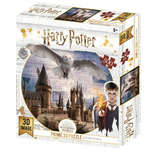 Harry Potter - 3D puzzle - Hedviga și Hogwarts - 500