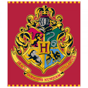 Harry Potter - pătură premium Hogwarts