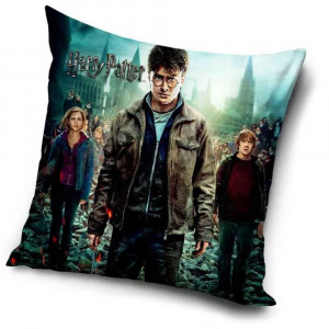 Harry Potter - pernă Harry, Ron și Hermiona 40x40