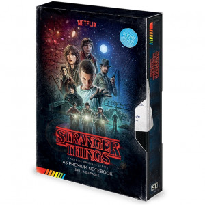 Stranger Things - caiet de notițe în design VHS