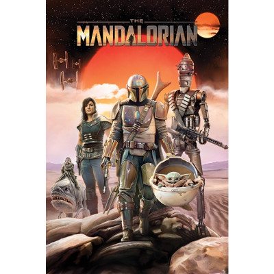 Mandalorian - plakát a szereplőkkel (Group)