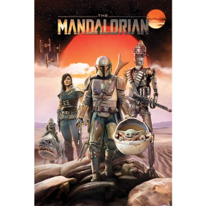 Mandalorian - plakát a szereplőkkel (Group)