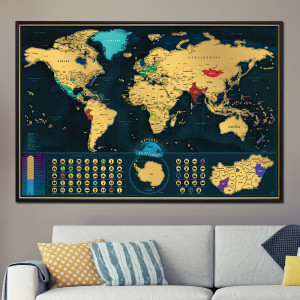 Bekeretezett világtérkép - magyar változat